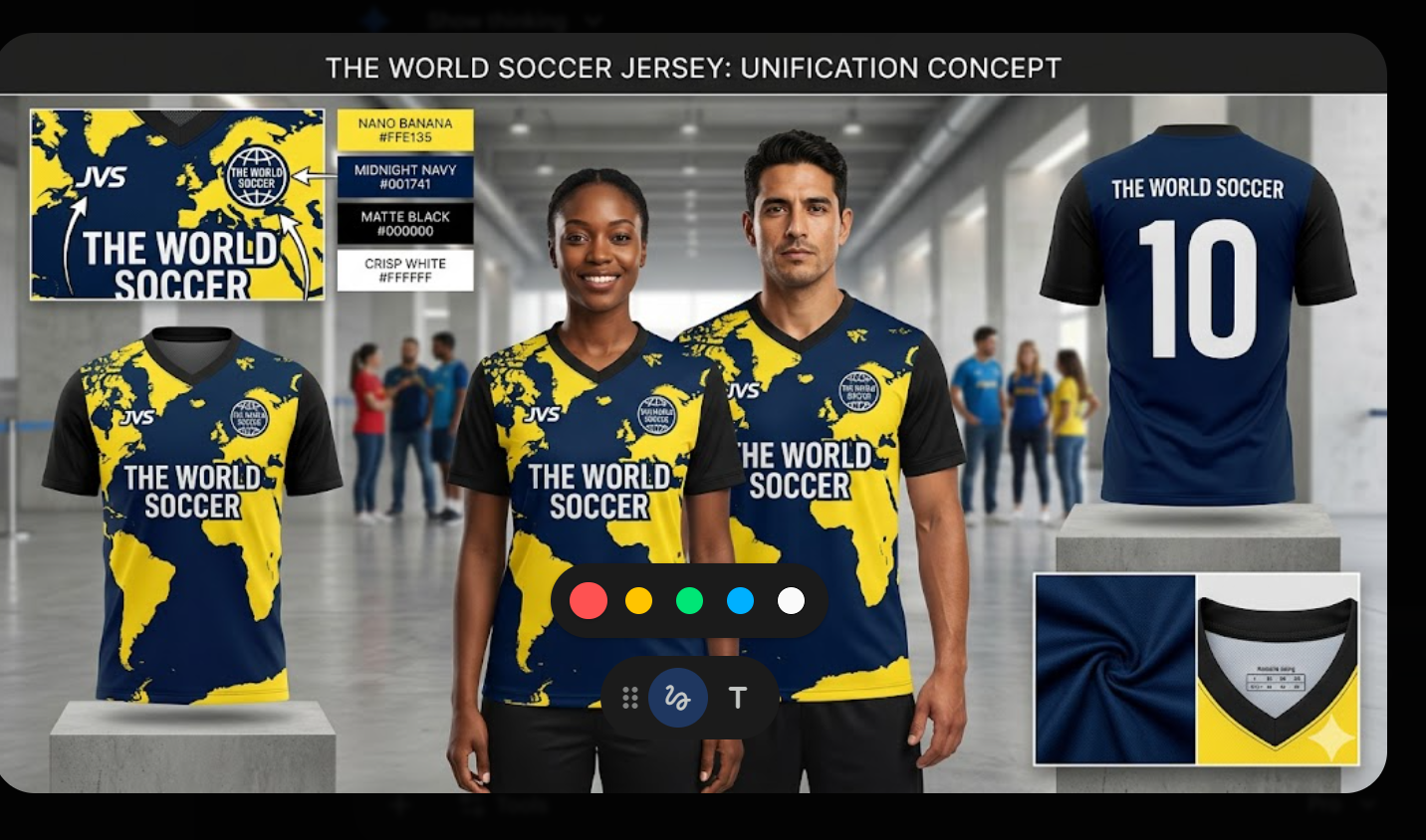 Jersey unification concept board